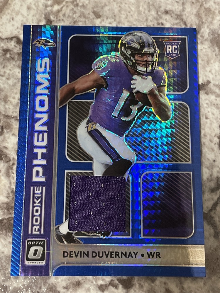 2020 Panini Donruss Optic Devin Duvernay Rookie Phenoms Patch RP-29 Rookie Card