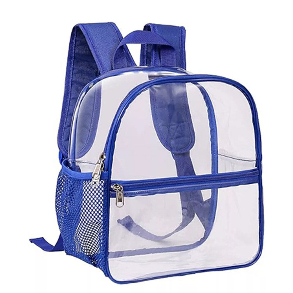 Clear Backpack - Stadium Approved Transparent Design Waterproof Bag 12×6×12 inch