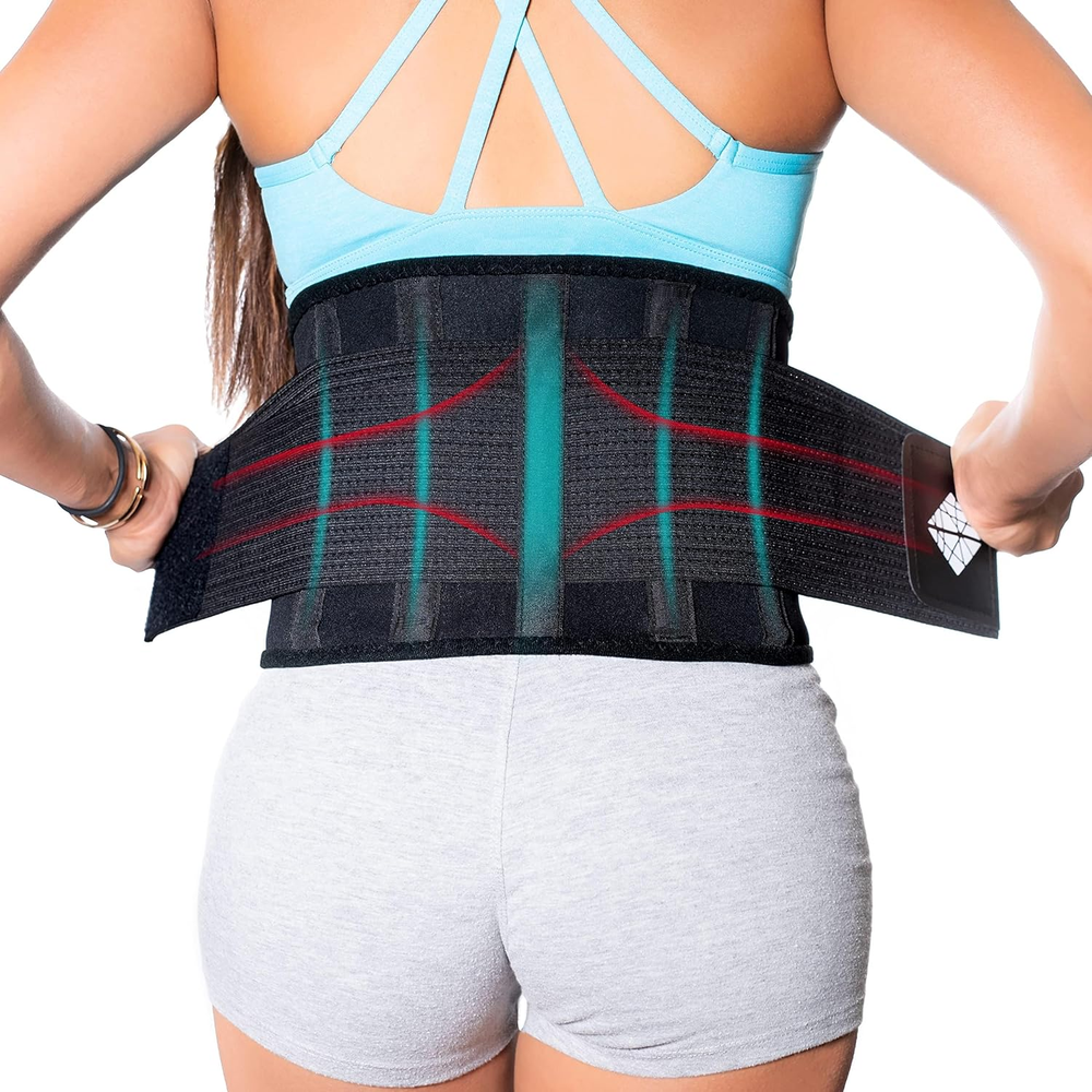 Adjustable Plus Size 5XL Back Brace for Women with Lower Back Pain Relief
