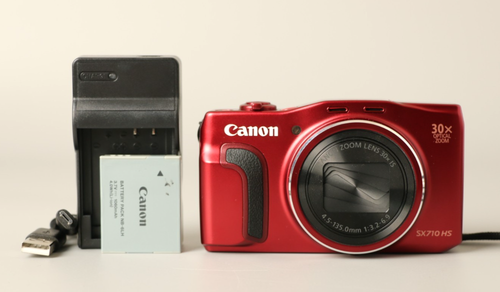 Canon PowerShot SX710 HS Red 20.3MP Compact Digital Camera Wi-Fi Full HD Tested