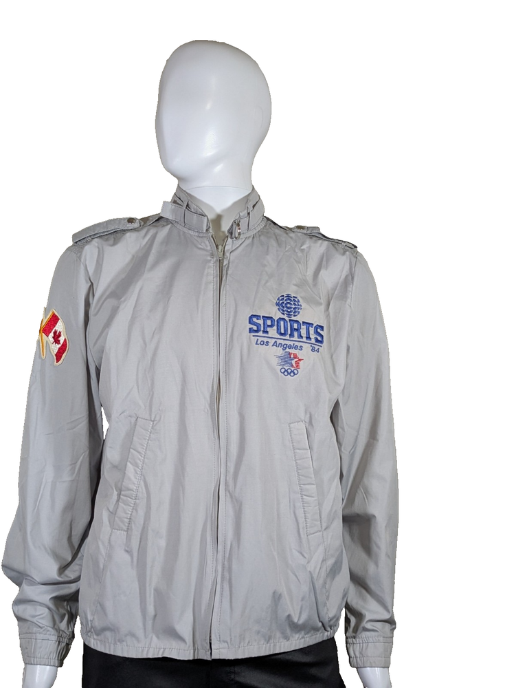 VINTAGE 1984 Los Angeles Olympics CBC SPORTS Media Jacket - STAFF ISSUED - M