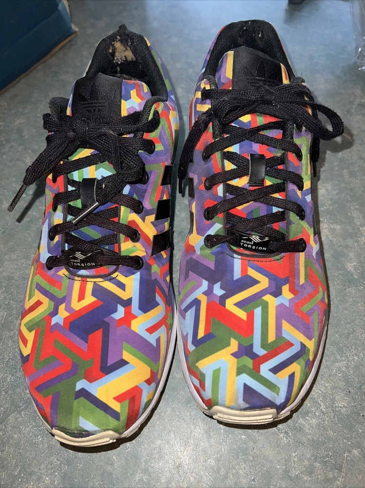 Adidas ZX Flux Torsion Multi-Color Mens Sneakers Size 9.5 AQ6127