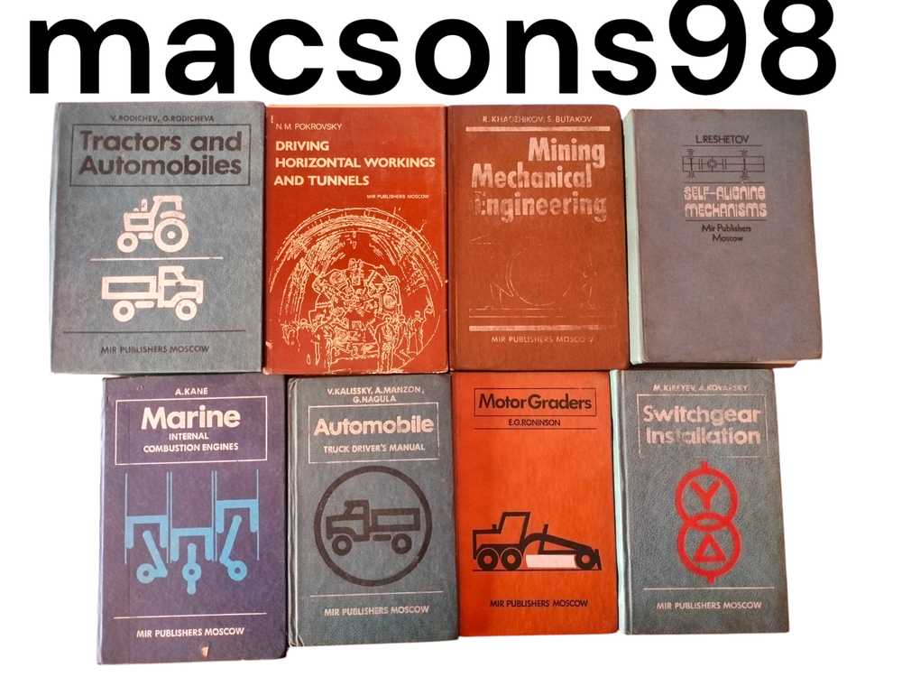 Classic Soviet Engineering & Transport Manuals – Mir Publishers Rare Set 1980s