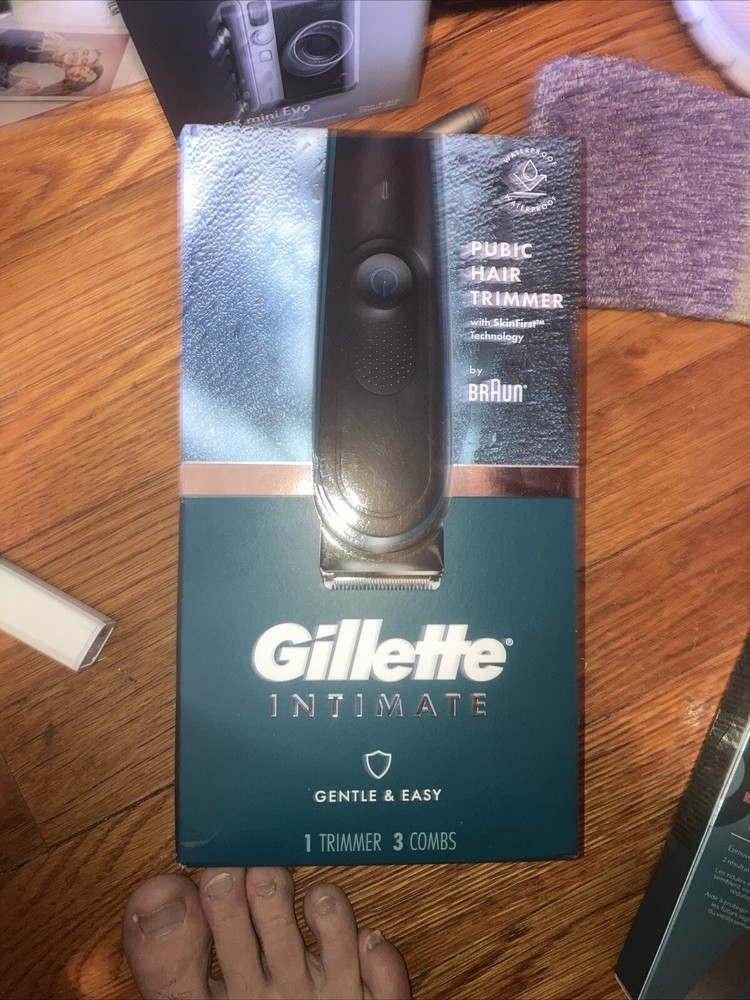 Gillette Intimate Pubic Hair Trimmer Waterproof By Braun (5544) New In Open Box