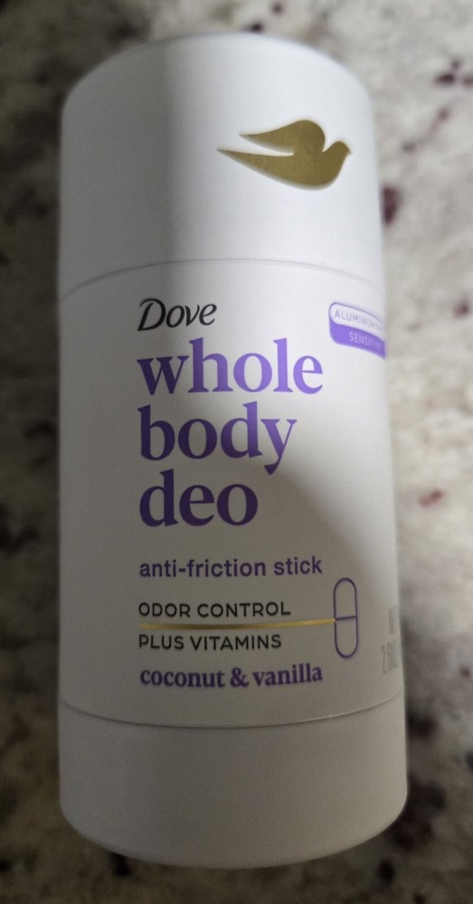 Dove Whole Body Deo Aluminum Free Anti-Friction Stick Coconut & Vanilla 2.6oz