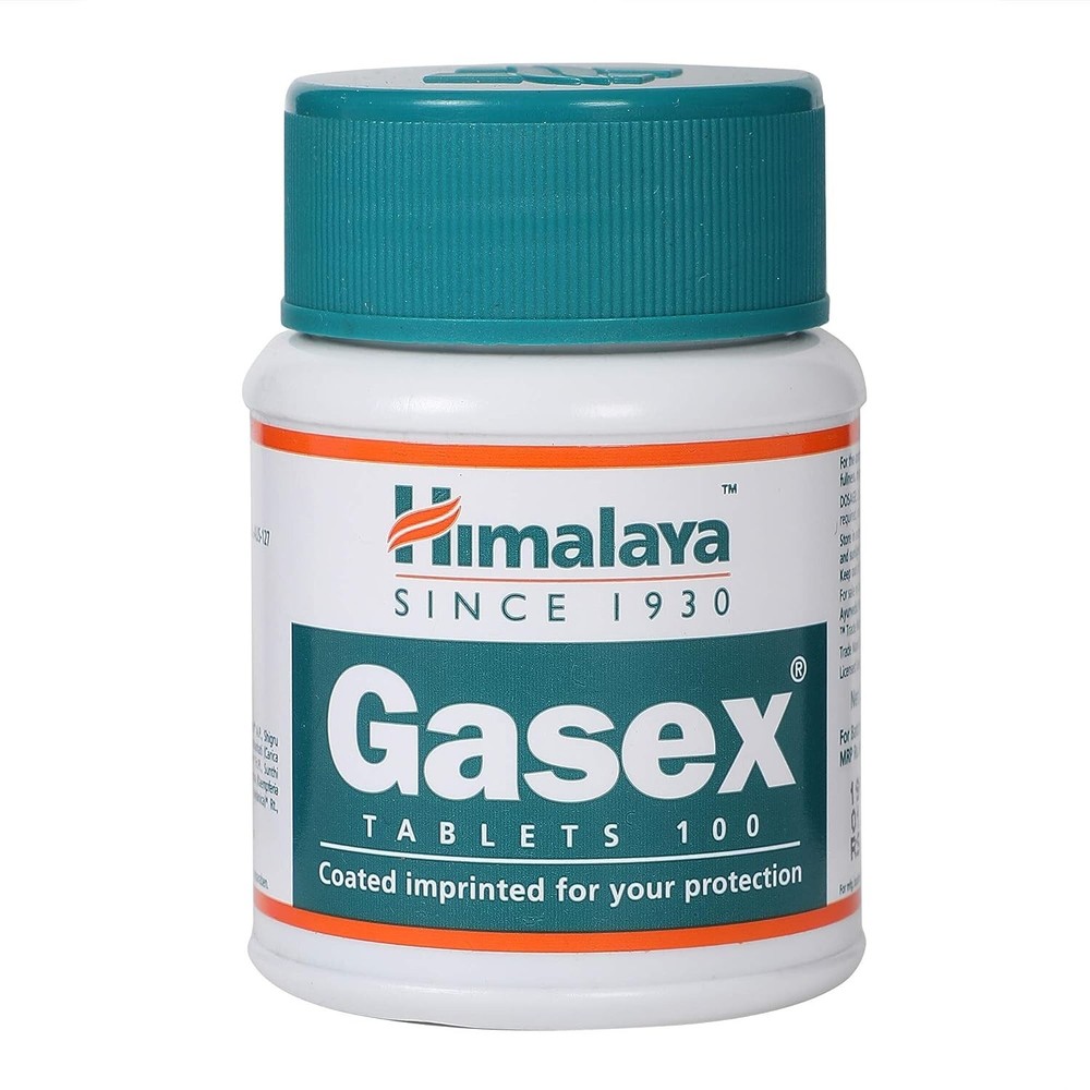 Himalaya Gasex 100 Tablets for Digestive Relief & Gas Comfort  