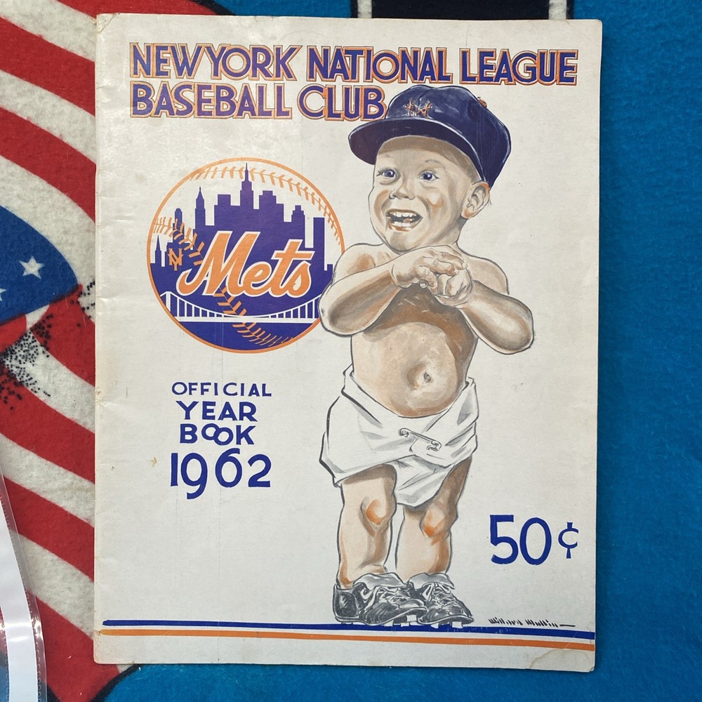 1962 NEW YORK METS Yearbook First Year STENGEL HODGES Good Condition READ-image