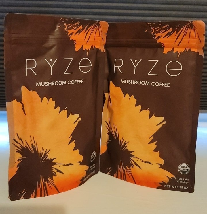 (Pack of 2) Organic RYZE Mushroom Coffee * 30 Servings Per Pack -Free Shipping