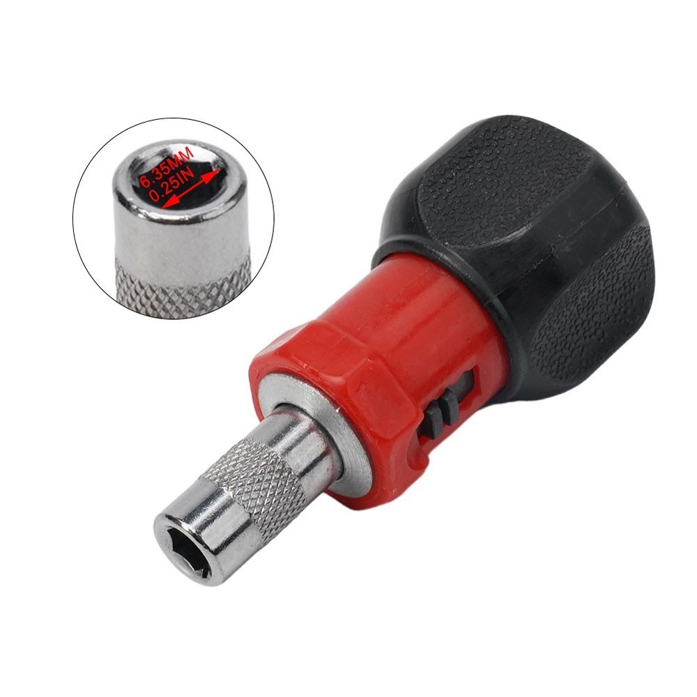 6.35mm Hex Socket Ratchet Wrench with Screwdriver Bit 1pc