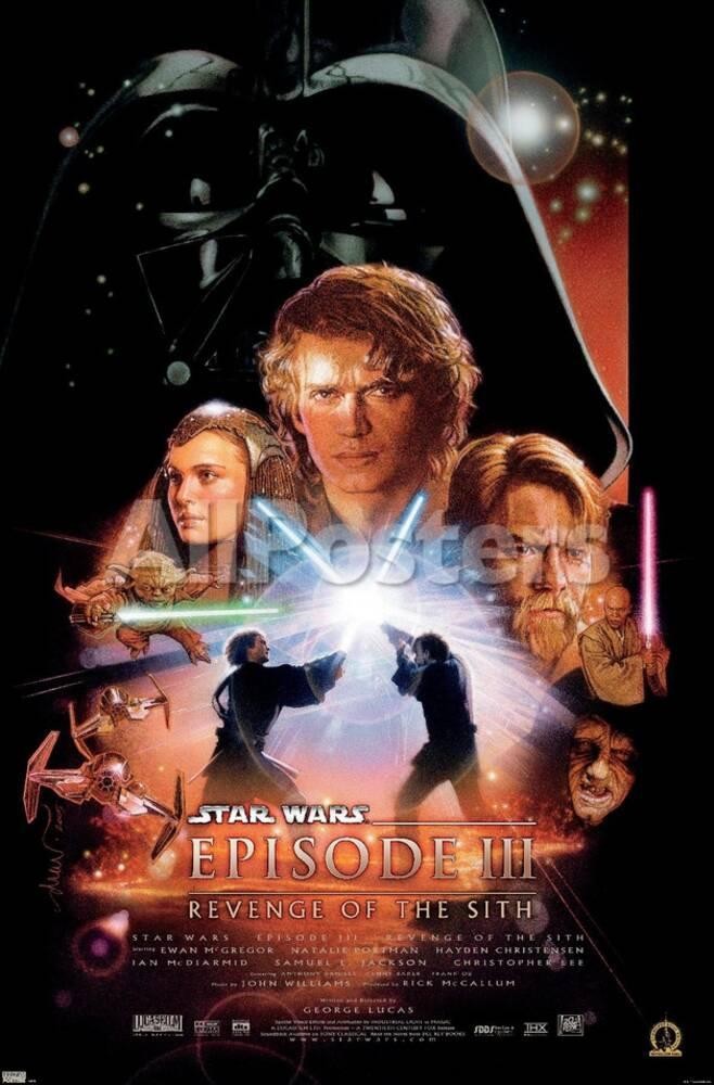 Star Wars Revenge of the Sith One Sheet Poster Home Decor Unframed