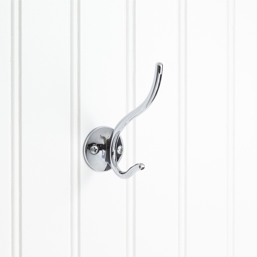 Elements Wall Double Hook, Polished Chrome-image