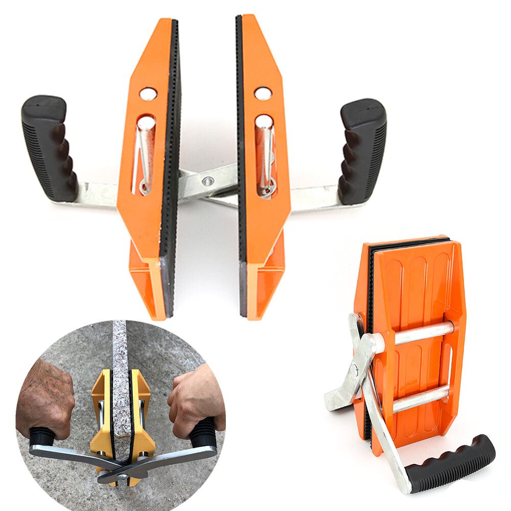 Double Handed Stone Slab Clamp for Granite Marble Glass 5-45mm Portable Lifter