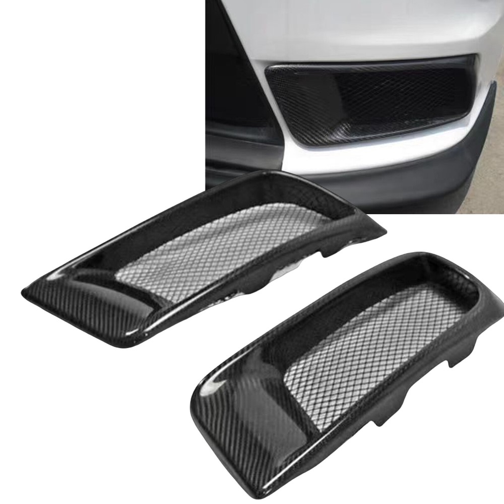 Front Bumper Side Vent Trim Mesh Grill For Mitsubishi Lancer Evolution 2008-2015
