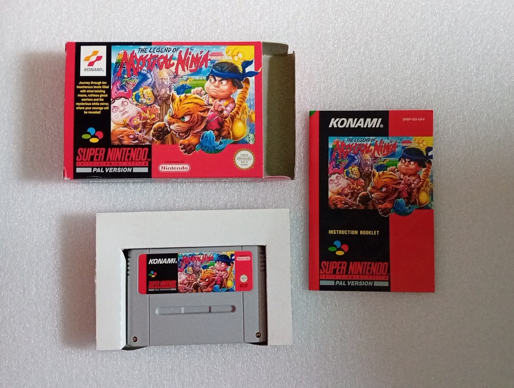 The Legend Of Mystical Ninja Boxed With Manual SNES Super Nintendo PAL VGC