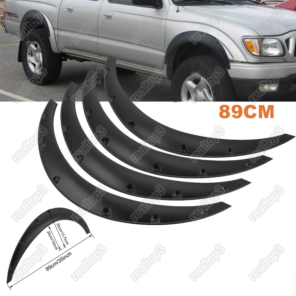 4PACK Fender Flares Extended Wide Body Kit Wheel Arches For 95-04 Toyota Tacoma