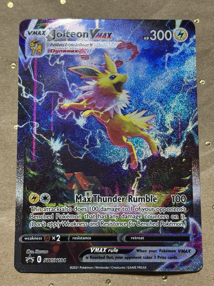 TCG POKÉMON: SWORD & SHIELD- JOLTEON Vmax SWSH184 PROMO ALTERNATE ART