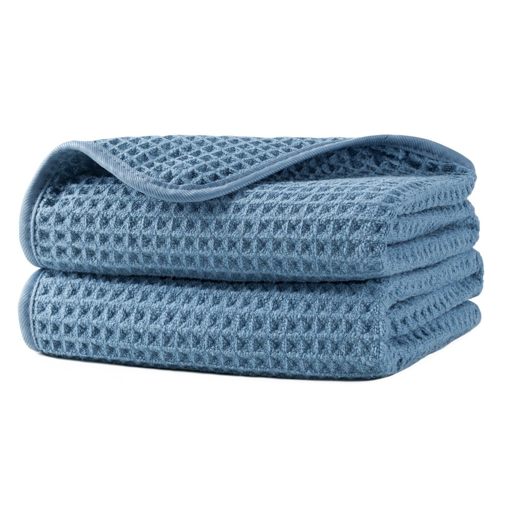 Microfiber Waffle Hand Towels, 2 Pieces, Soft, Absorbent, Fast Drying, Lint F...