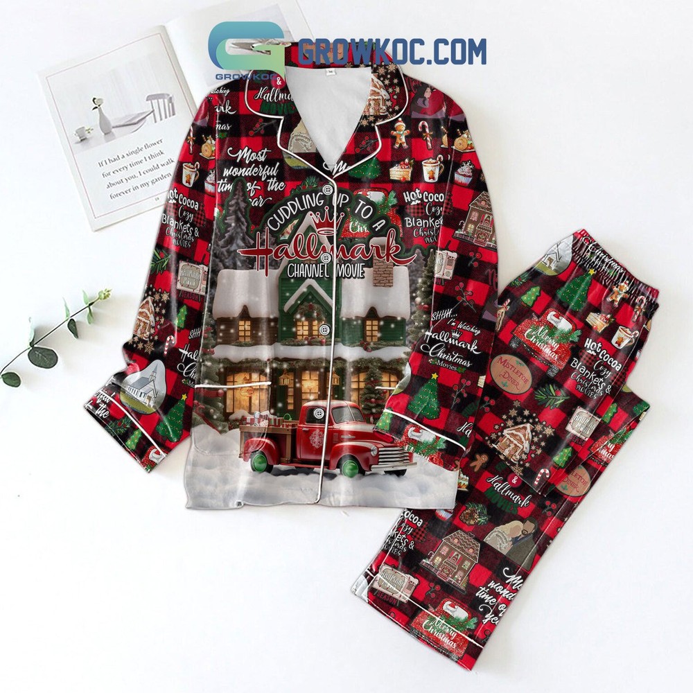 Cozy Hallmark Movie Night Pajama Set for Relaxing Evenings