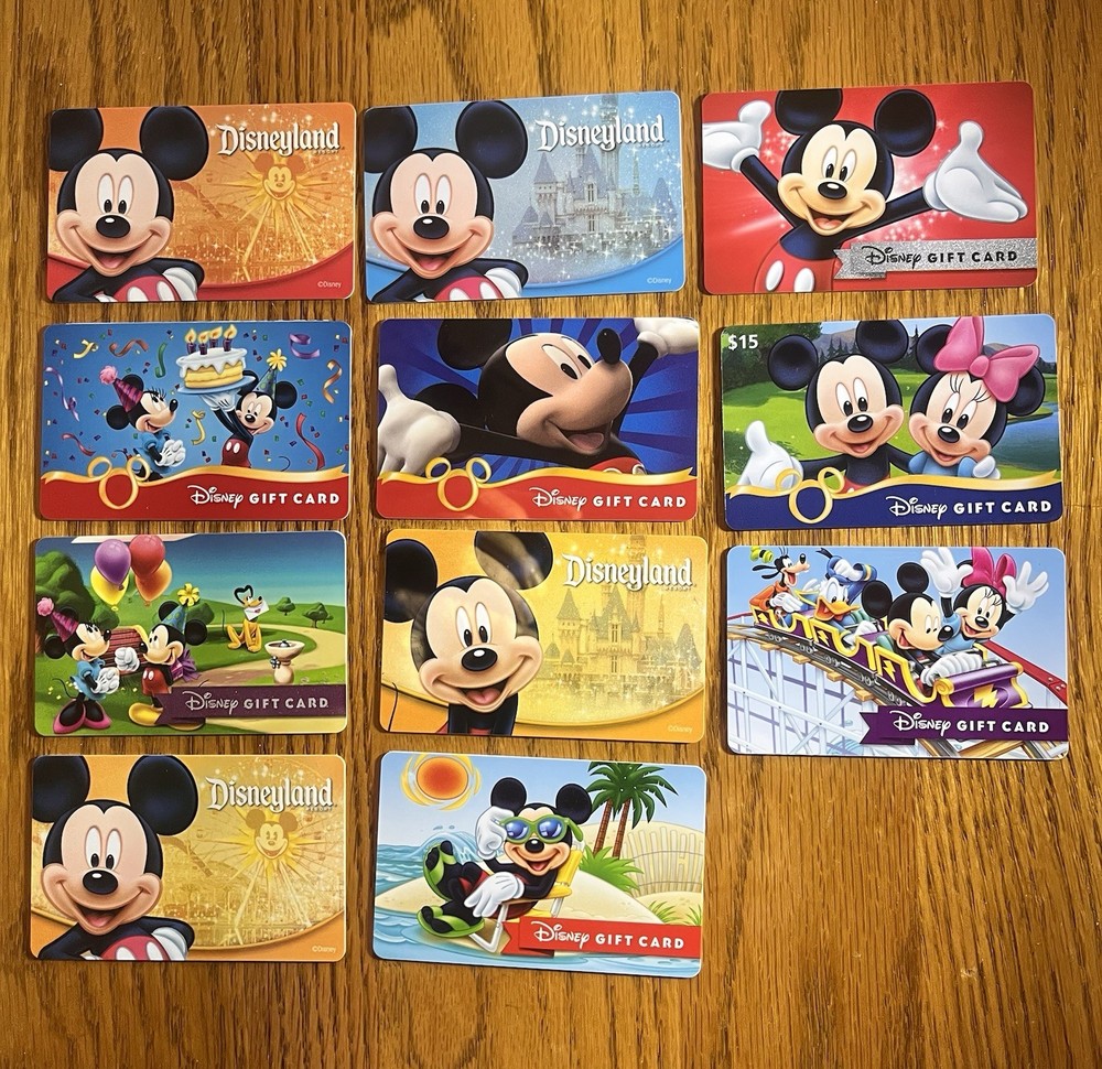 Disney Gift Cards Collectable NEW Mickey Mini
