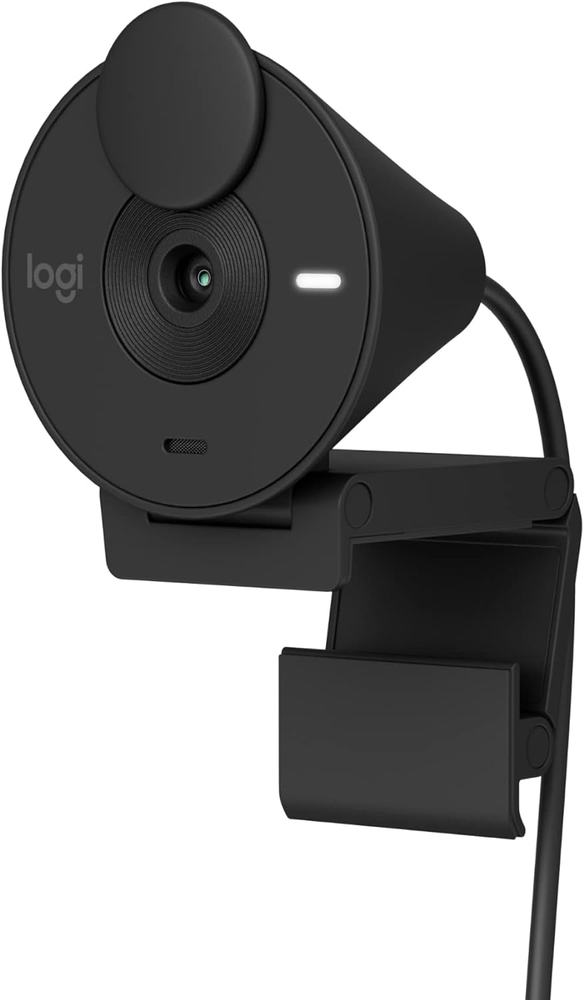 Logitech Brio 301 Full HD Webcam with Privacy Shutter, Noise Reduction Microphon-image