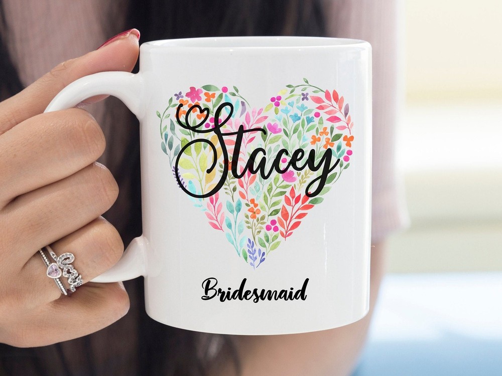 Personalised Bridesmaid Thank You Gift Custom Coffee Mug For Bridal Party Matron