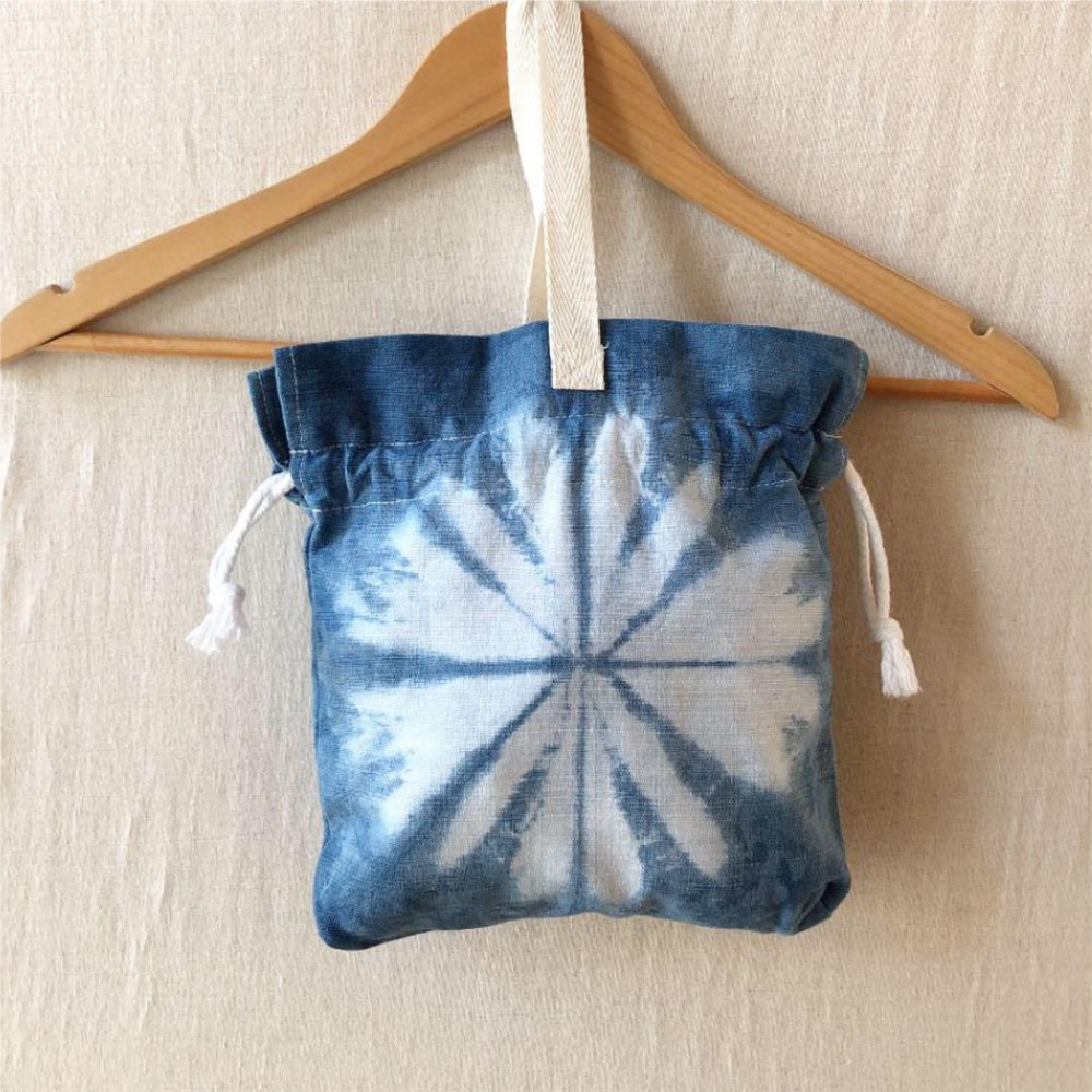 Indigo Dye Drawstring Back 2