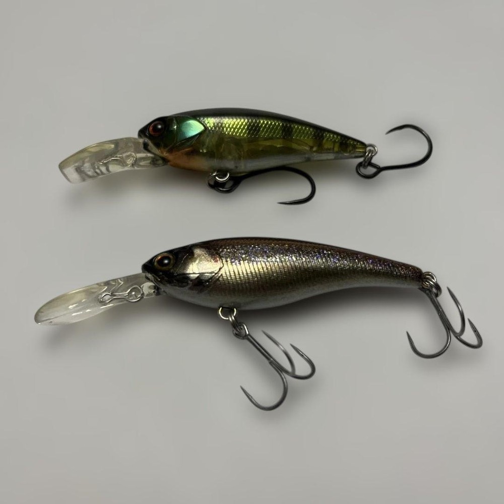 JACKALL Soul Shad 58SP & Devil Shad 55SR Hard Baits, Used, Fishing Lures