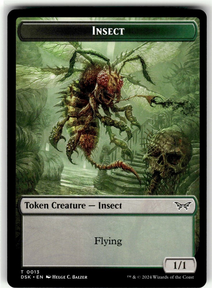 INSECT (0013) TOKEN Duskmourn House of Horror #13 DSK(NM+)(MTG)
