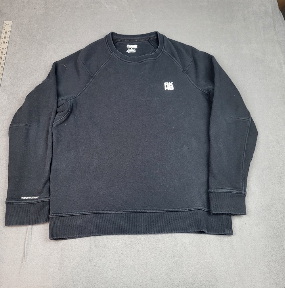 Alaskan Hardwear Sweatshirt Mens Medium Black Standard Fit Tough Cotton Pullover