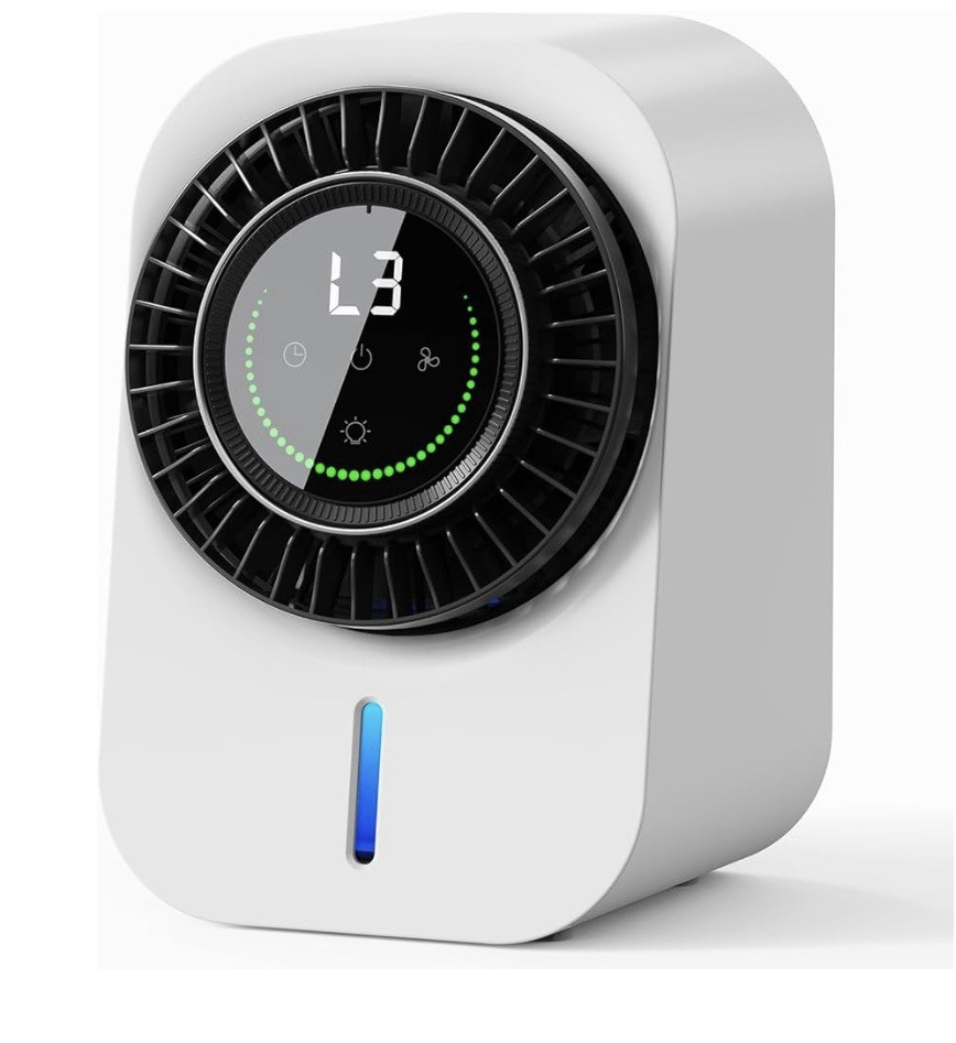 Portable Air Conditioners Personal Evaporative Air Cooler with 3 Speeds 12H