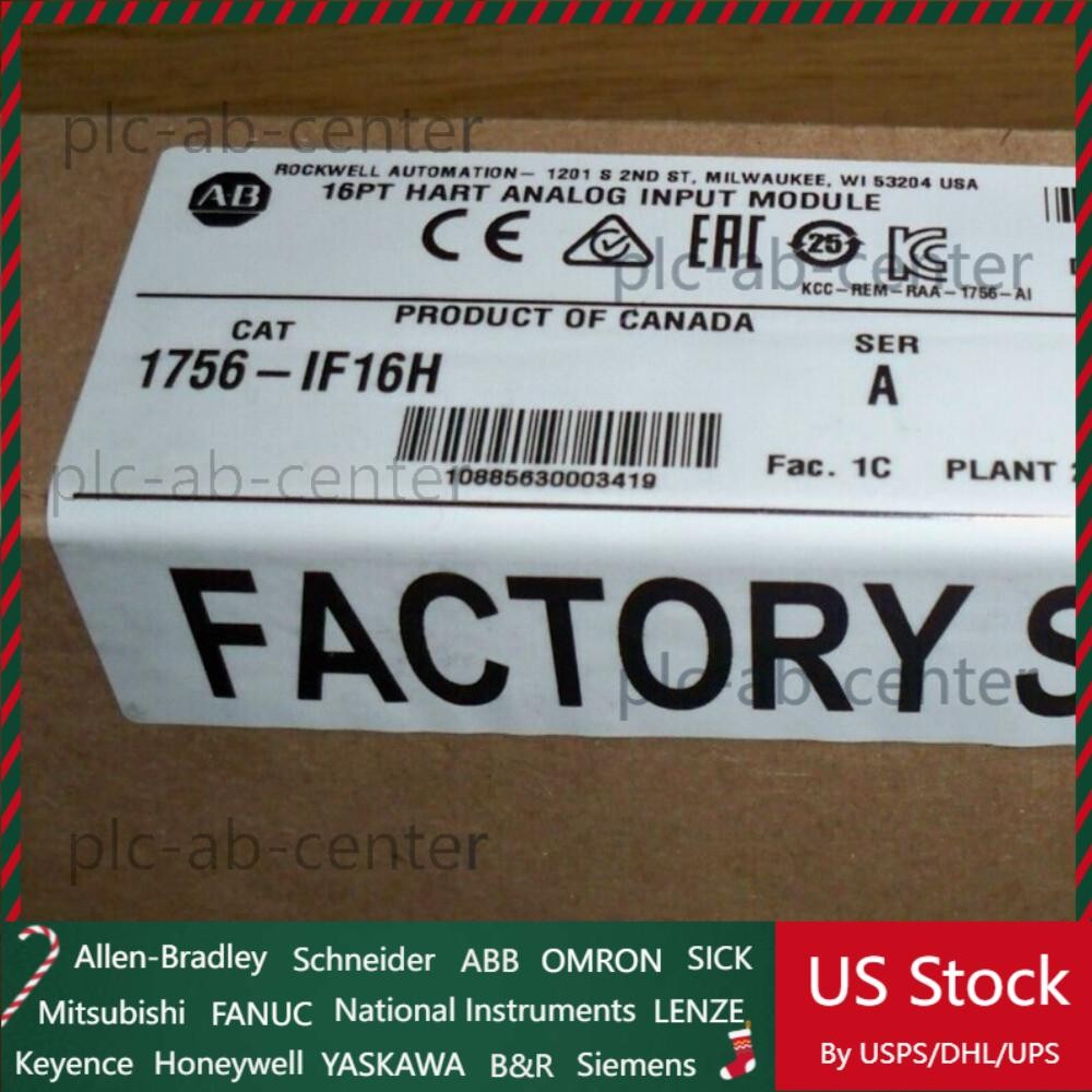 New Sealed AB 1756-IF16H /A ControlLogix Analog Input 16-Point HART US Free Tax