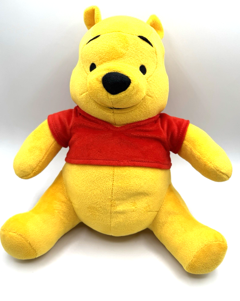 Winnie The Pooh Plush Stuffed Toy Soft Teddy Bear Red Shirt Disney Store