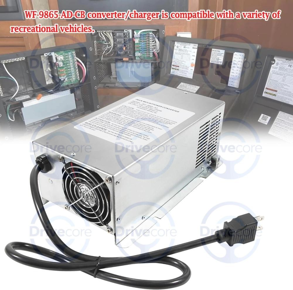 WF-12V65A For Auto Detect Deckmount RV 3-Stage Converter/Charger 65A DC Output