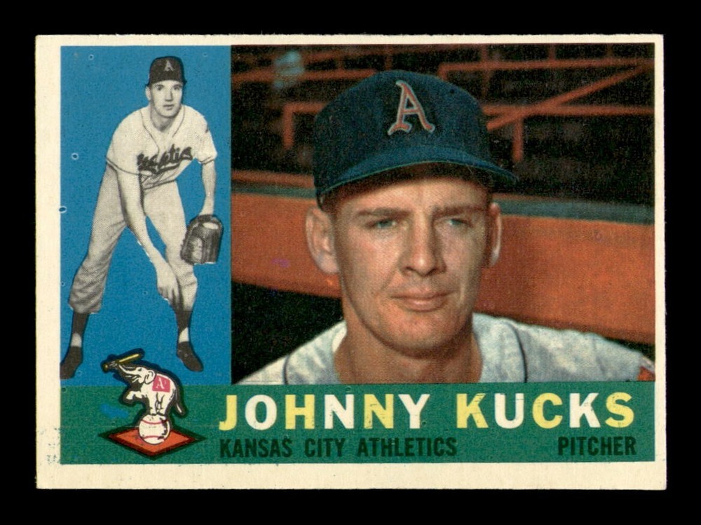 1960 Topps Johnny Kucks #177 NM Vintage Baseball Card OBGcards