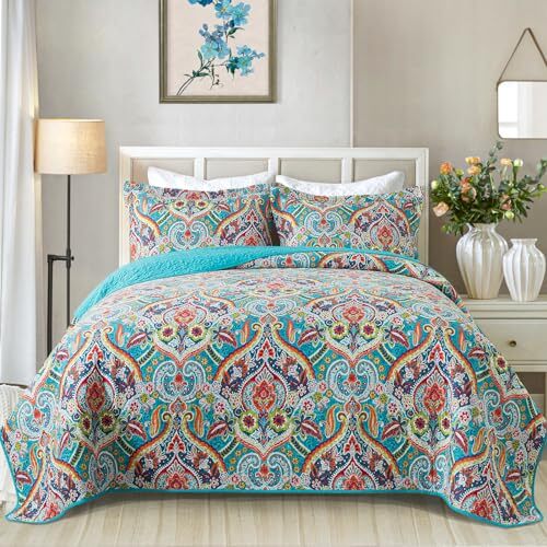 Quilt Queen Bedding Set - Soft Cotton Quilts with Queen (90