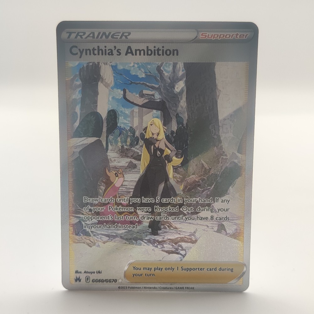Pokemon TCG Cynthia's Ambition GG60 GG70 Full Art English Card