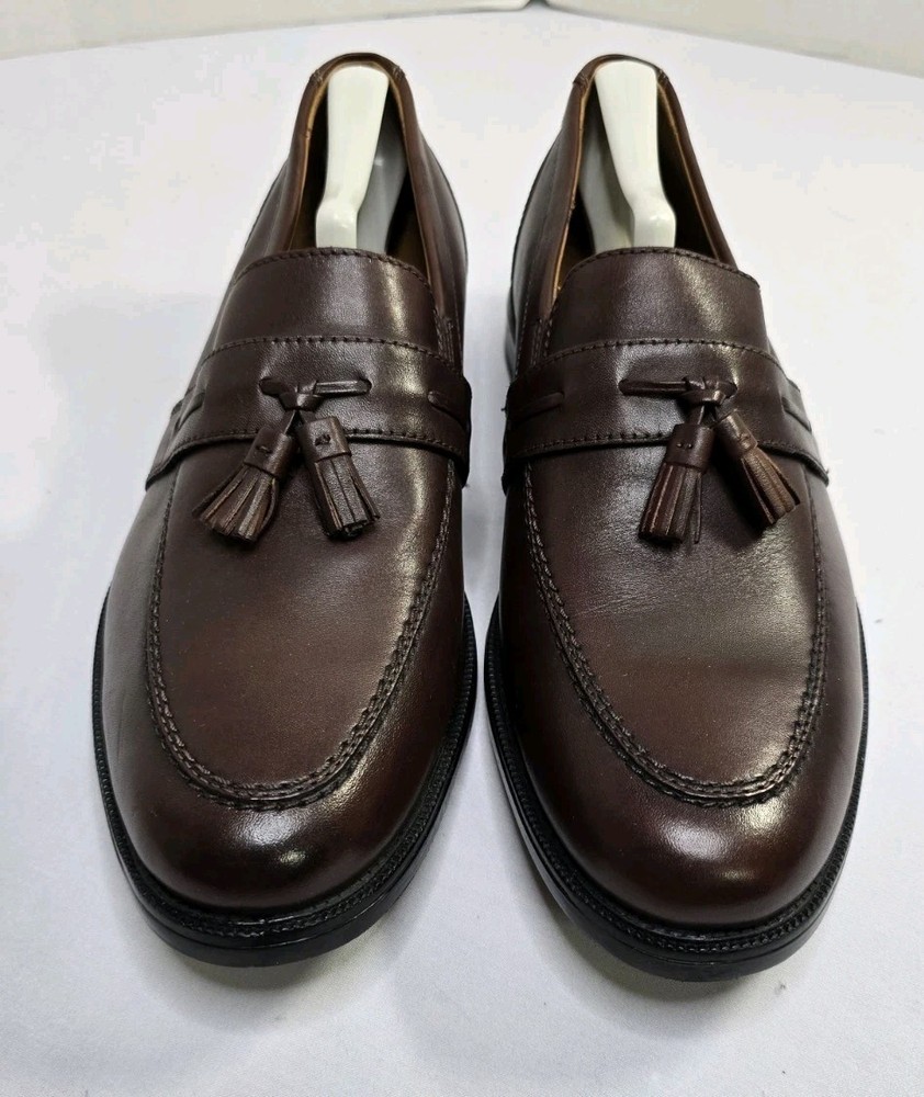 Bostonian Men's Brown Kinnon Step Leather Tassel Loafer Size 9M New