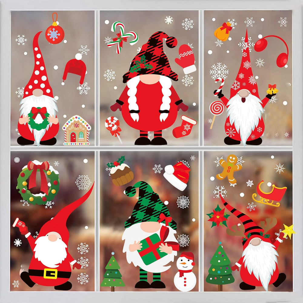 Christmas Window Clings - 316PCS Christmas Decorations Window Stickers Decals fo