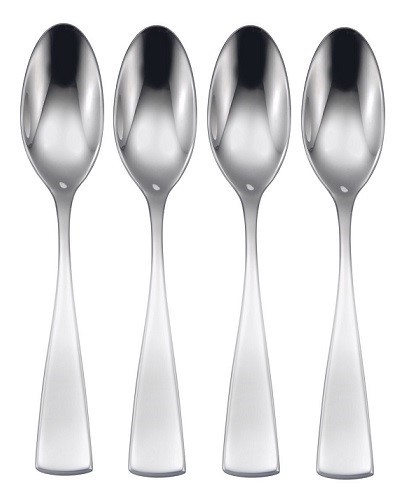 Oneida Curva 4 Dinner / Tablespoons / Soup Spoons