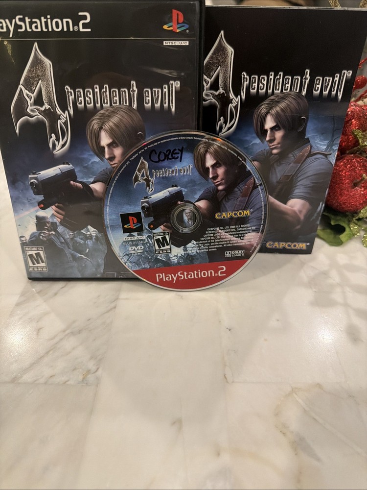 Resident Evil 4 PS2 PlayStation 2 - Complete CIB Black Label - Minty