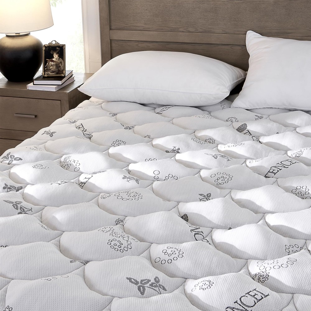 Padded Topper California King Size 40% Tencel Bamboo Cotton Blend