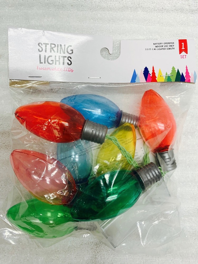 seasonal specialties 8 LED battery operated string lights-image