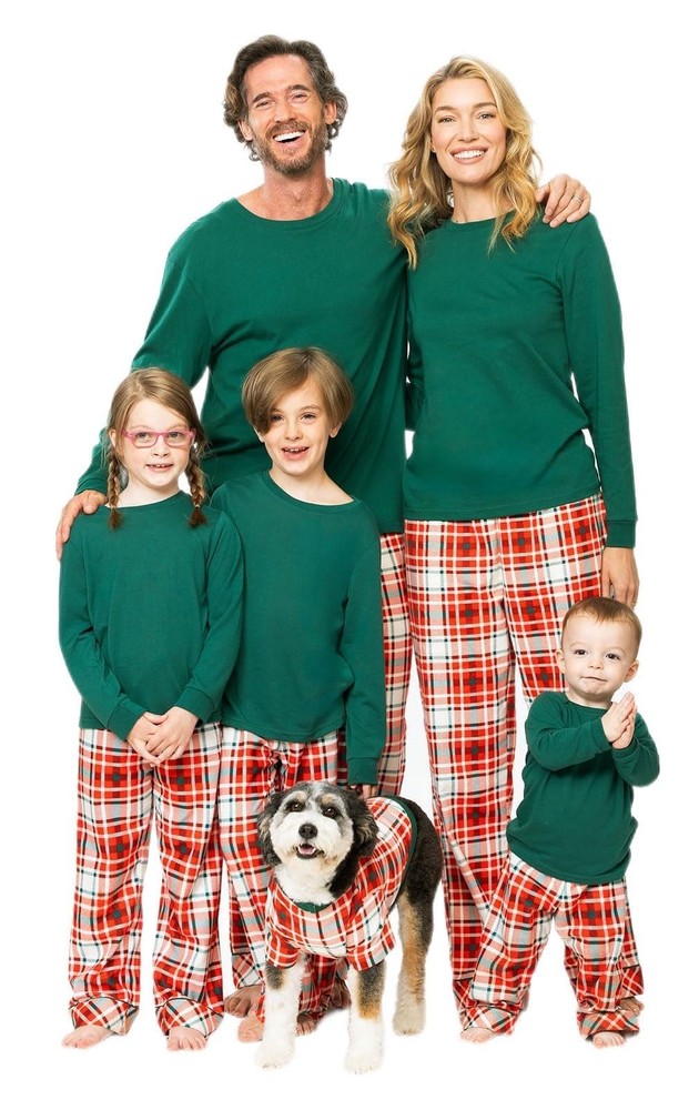 Christmas Pajamas For Family - Pajamas, Modern Plaid, 2T