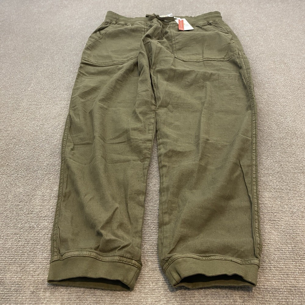 Marine Layer Luna Drapey Jogger Women's Size XL Military Olive 28