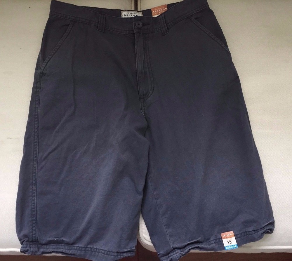 NWT ~ ARIZONA BOYS GRAY SHORTS ~ SIZE 18 ~ NEW WITH TAGS!!!