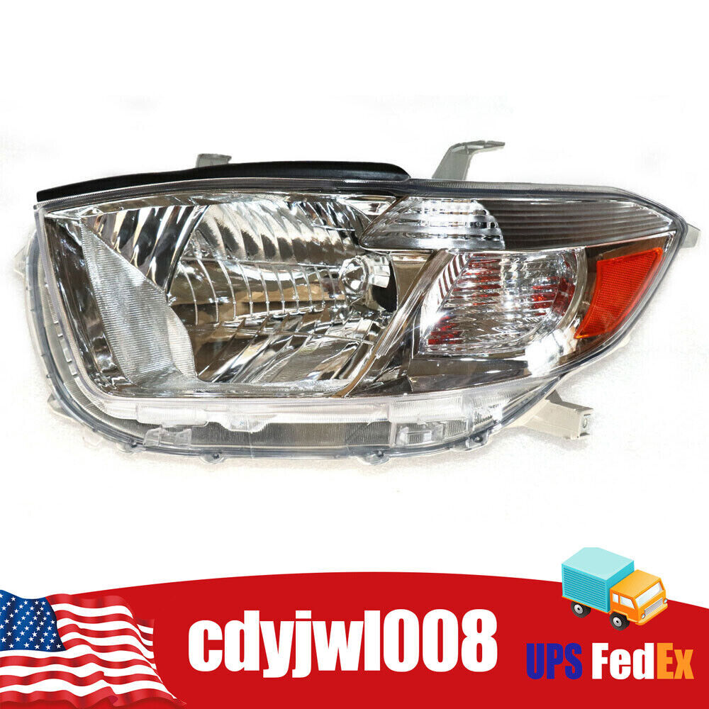 2008-2010 Toyota Highlander Left Driver Side Halogen Headlight Headlamp Replacement