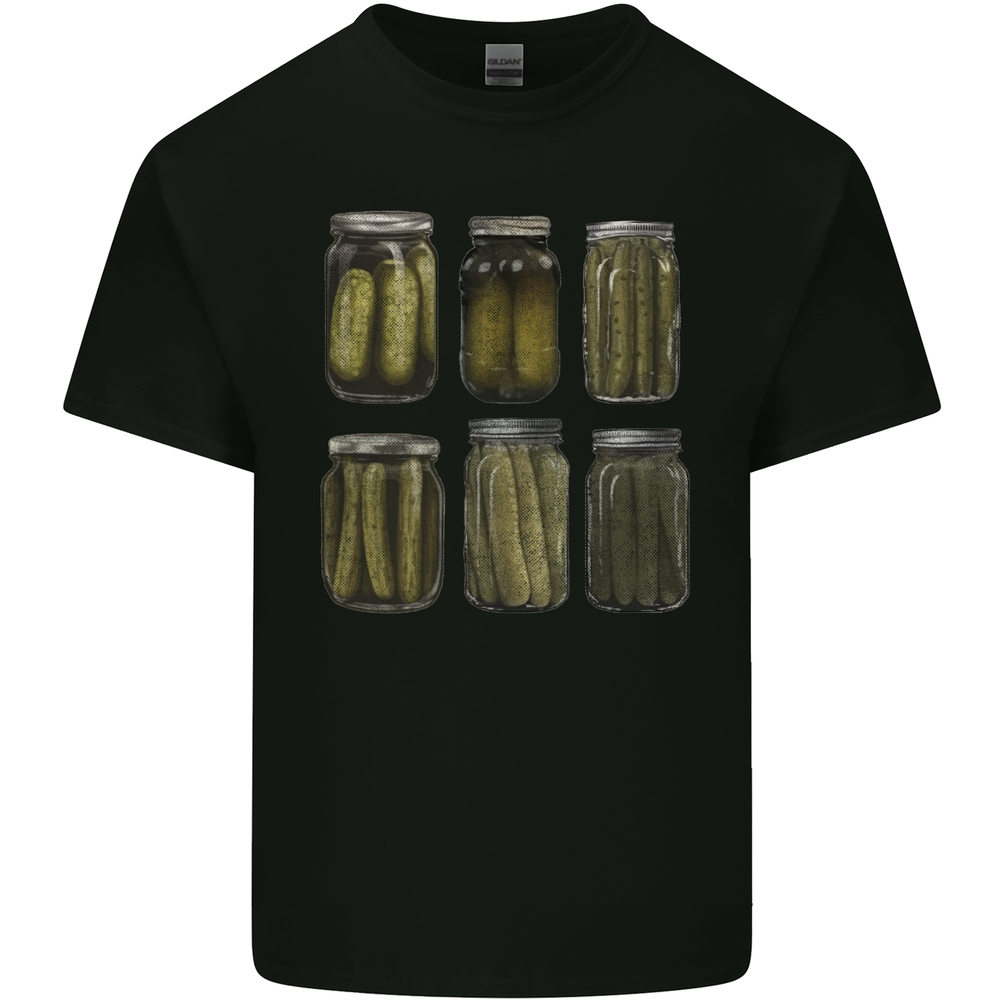 Pickle Jars Gurkins Cucumber Mens Cotton T-Shirt Tee Top