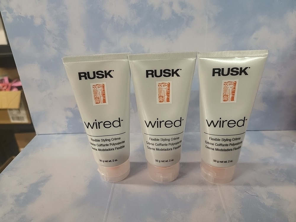 Wired by Rusk, Unisex, Flexible Style Creme, 2 Oz LOT of 3 - BRAND NEW -