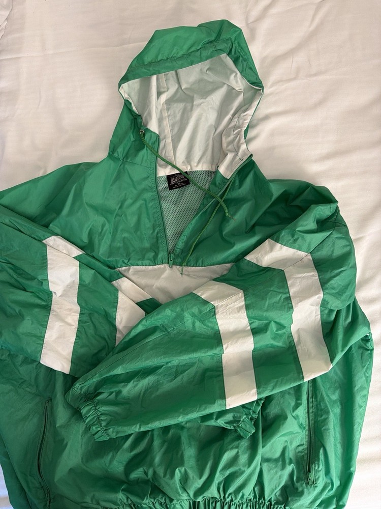 Vintage Eastbay Windbreaker Pullover Jacket Mens 4X Green 90s Y2K Athletic