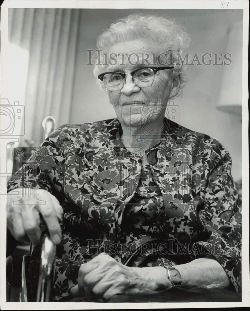 1972 Press Photo Mattie Peterson, forerunner of Seattle Pacific College